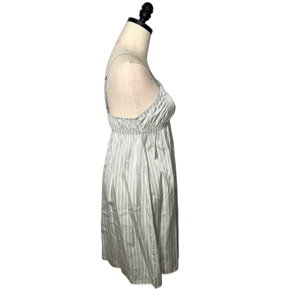 NEW! Victorias Secret M 100% SILK Slip Dress Babydoll Chemise Nightgown Sage - Picture 3 of 8